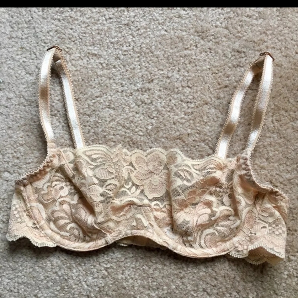 ✨3FOR12✨Lace bra cream